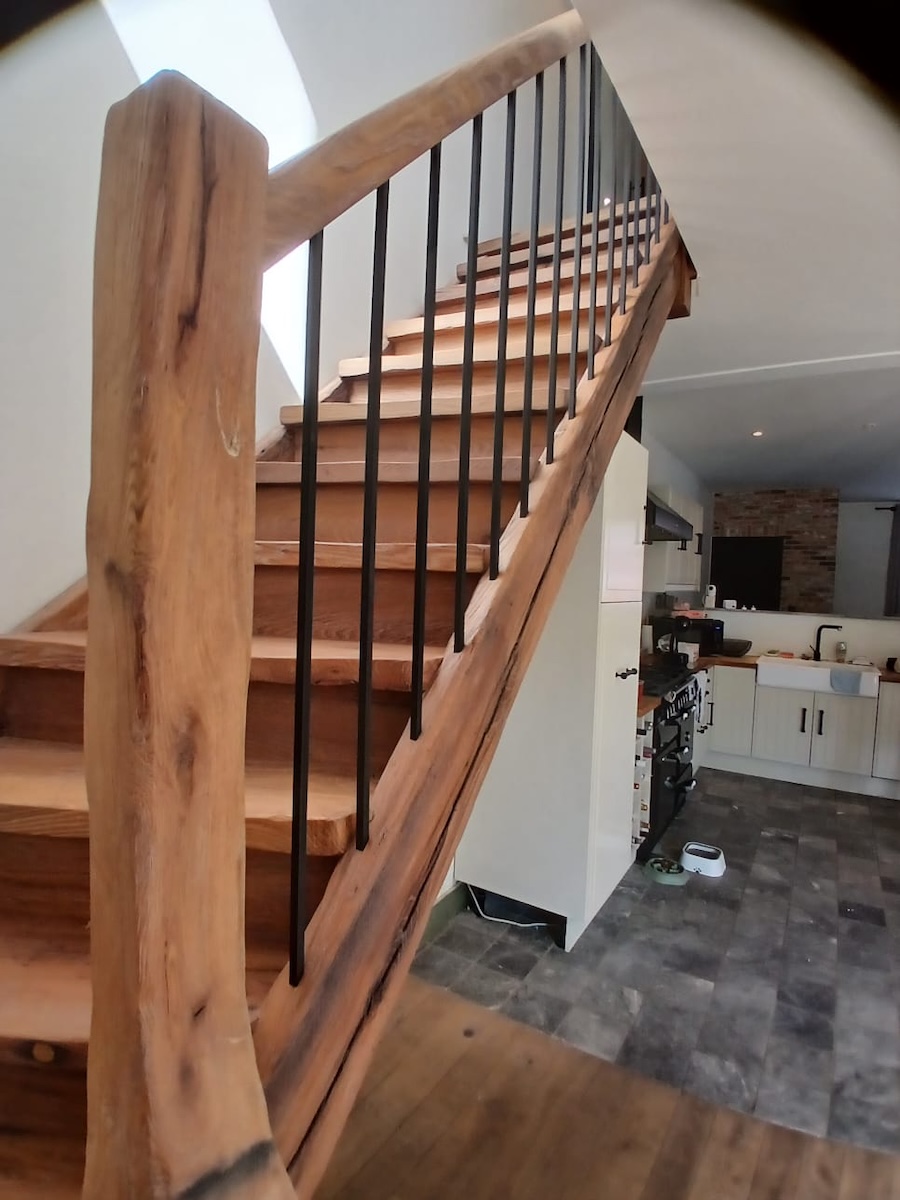 houten trap,rustieke trap,Stekene,belgië